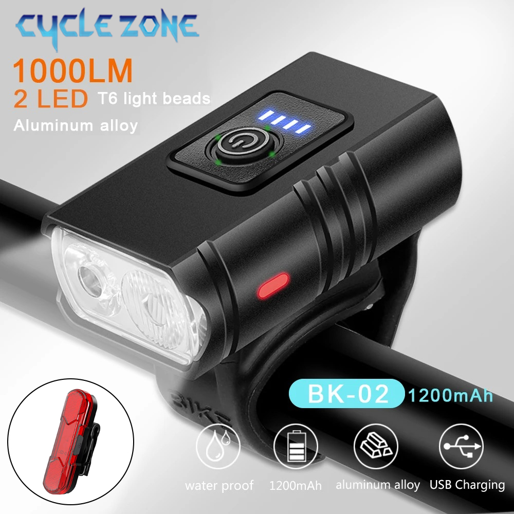 Mountain Biking Zone 2 - Conjunto de Luzes Dianteiras e Traseiras